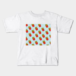 French fries Pattern Kids T-Shirt